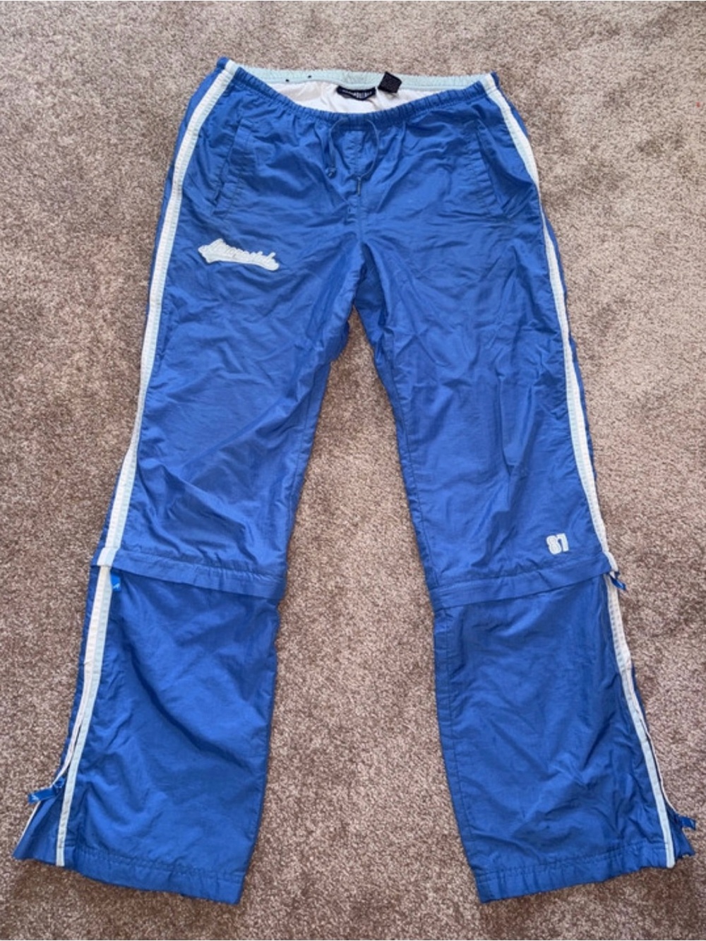 Aeropostale Blue Track Zip-Off pants